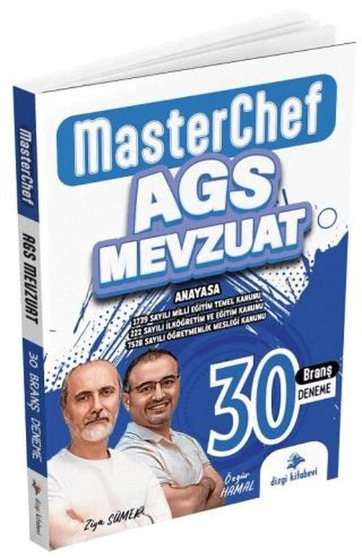 MEB-AGS Mevzuat MasterChef 30 Deneme Çözümlü | Dizgi Kitap (Ciltsiz)