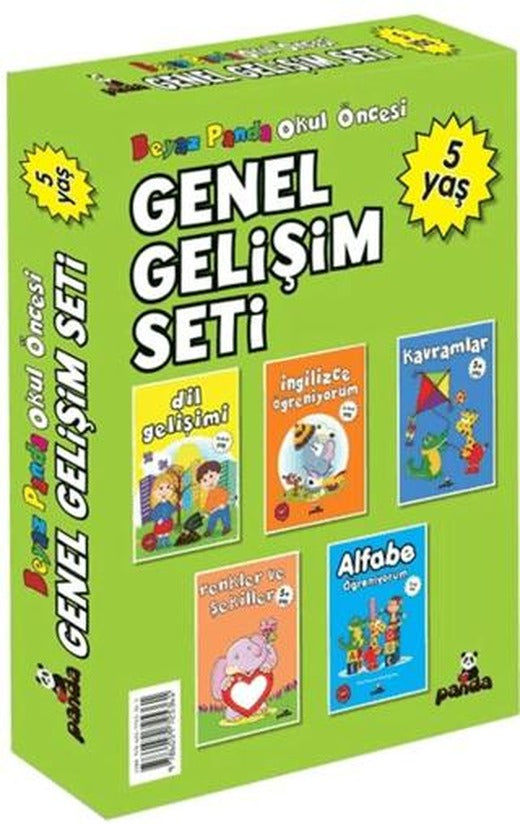 Okul Öncesi 5 Yaş Genel Gelişim Seti (5 Kitap) | Beyaz Panda Yayınları (Ciltsiz)