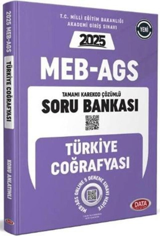 2025 AGS Ultra Serisi Türkiye Coğrafyası Soru Bankası - Karekod Çözümlü | Data Yayınları (Ciltsiz)