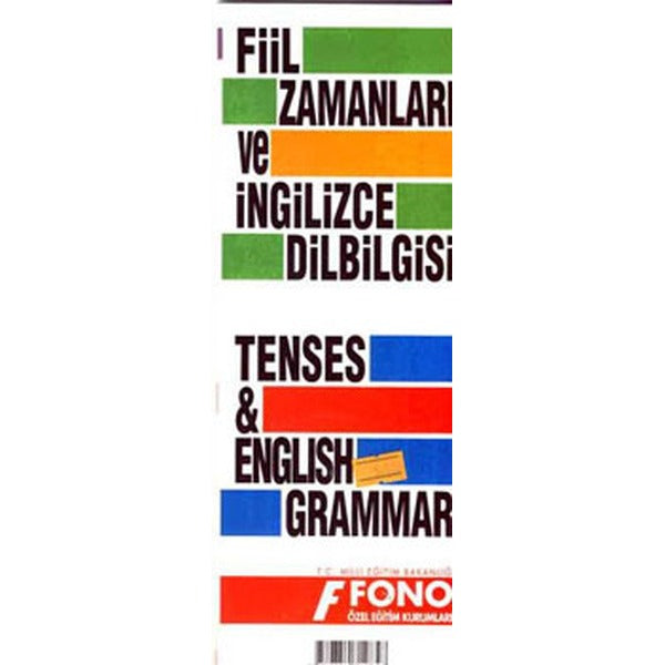 İngilizce Fiil Zamanları ve Dilbilgisi Tablosu | Fono Yayınları (İnce Kapak)