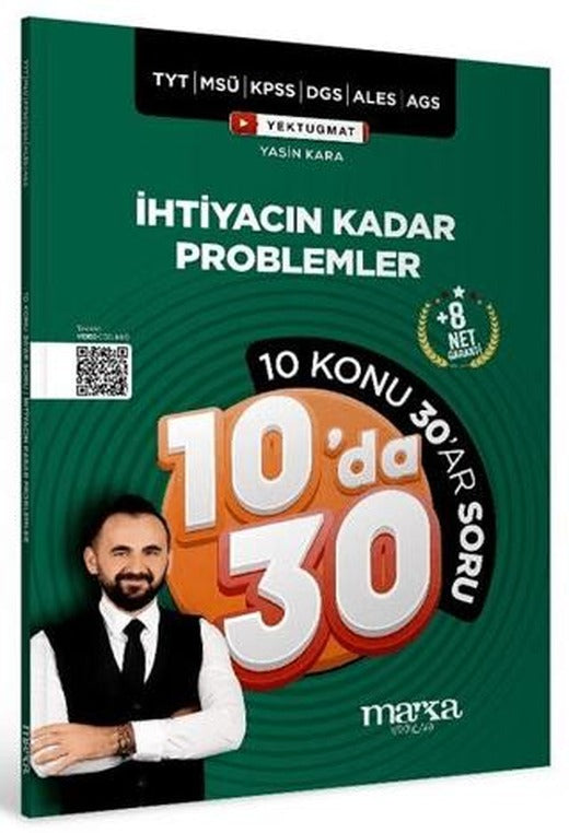 KPSS MEB-AGS YKS TYT MSÜ DGS ALES İhtiyacın Kadar Problemler Kampı 10 da 30 Soru Bankası