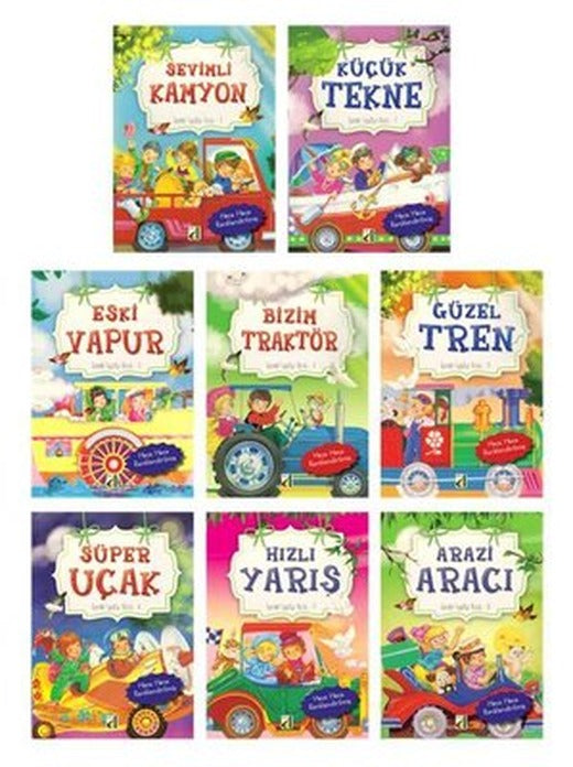 Sevimli Taşıtlar - 8 Kitap Takım | Damla Yayınevi (İnce Kapak)