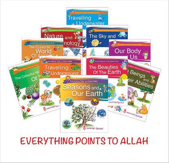 Her Şey Allah'ı Anlatıyor İngilizce - 10 Kitap Set | Timaş Yayınları