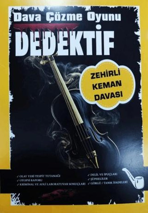 Dedektif Dava Çözme Oyunu - Zehirli Keman Davası | MT Dedektiflik (Ciltsiz)