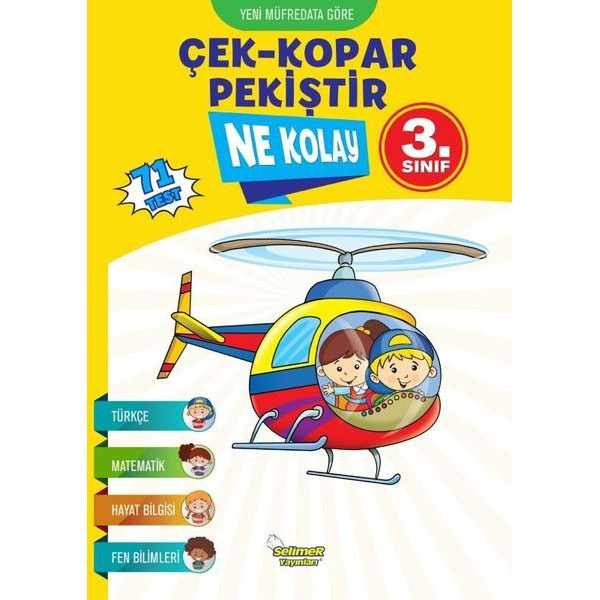 Ne Kolay 3.Sınıf Çek - Kopar - Pekiştir | Selimer (İnce Kapak)