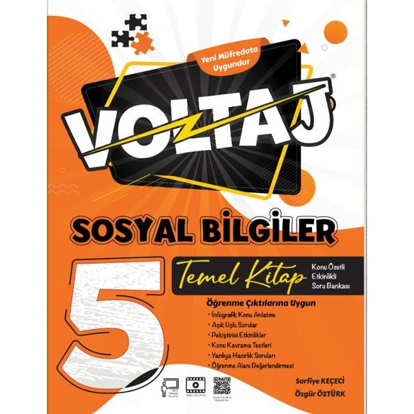5.Sınıf Sosyal Bilgiler Voltaj Tk Temel Kitap | Berkay Yayıncılık (İnce Kapak)