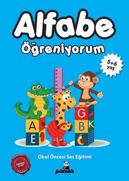 Alfabe Öğreniyorum 5+6 Yaş-Okul Öncesi Ses Eğitimi | Panda