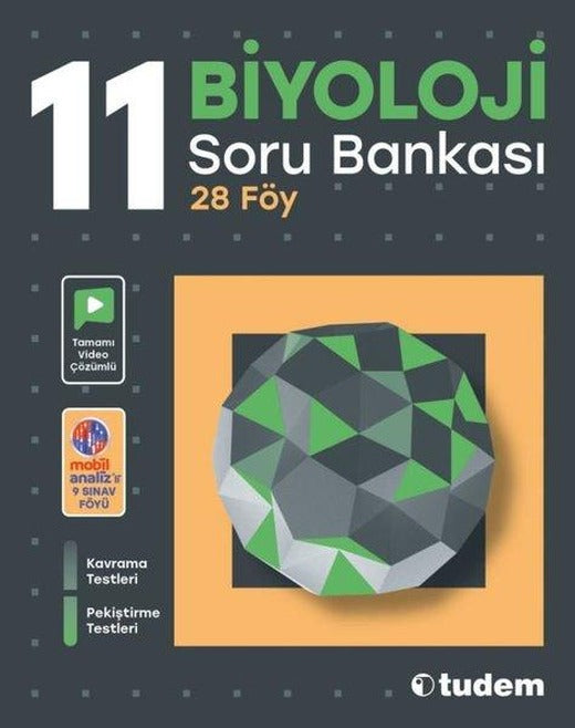 11. Sınıf Biyoloji Soru Bankası | Tudem Yayınları - Ders Kitapları (İnce Kapak)