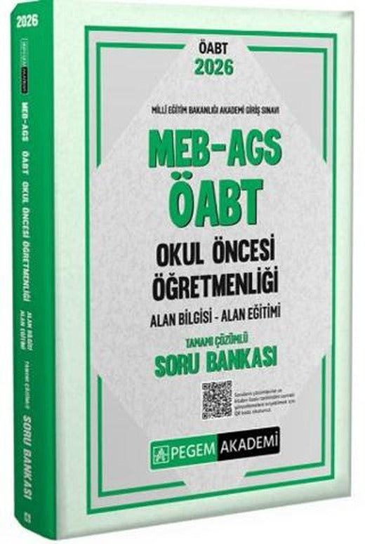 2026 MEB AGS ÖABT Okul Öncesi Öğretmenliği Alan Bilgisi - Alan Eğitimi Tamamı Çözümlü Soru Bankası