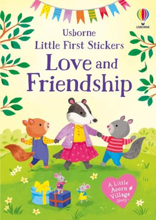 Little First Stickers Love and Friendship | Usborne (Ciltsiz)