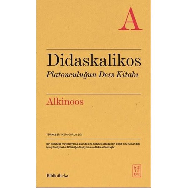 Didaskalikos: Platonculuğun Ders Kitabı | Ketebe (İnce Kapak)