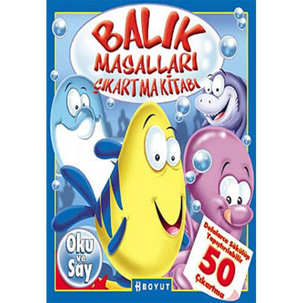 Balık Masalları Çıkartma Kitabı | Boyut Yayın Grubu