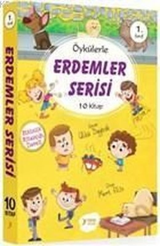 1. Sınıf Öykülerle Erdemler Seti - 10 Kitap Takım | Yuva (İnce Kapak)