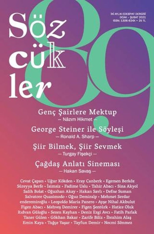 Sözcükler Dergisi Sayı: 89 Ocak - Şubat 2021 | Sözcükler Yayınları (Ciltsiz)