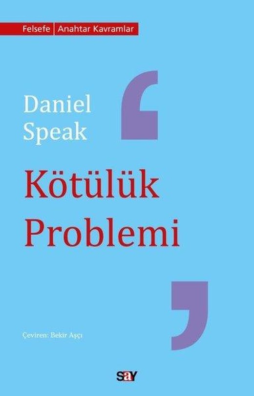 Kötülük Problemi | Say Yayınları (İnce Kapak)