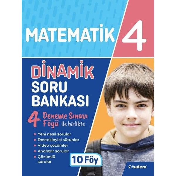 4.Sınıf Matematik Dinamik Soru Bankası | Tudem Yayınları - Ders Kitapları (İnce Kapak)