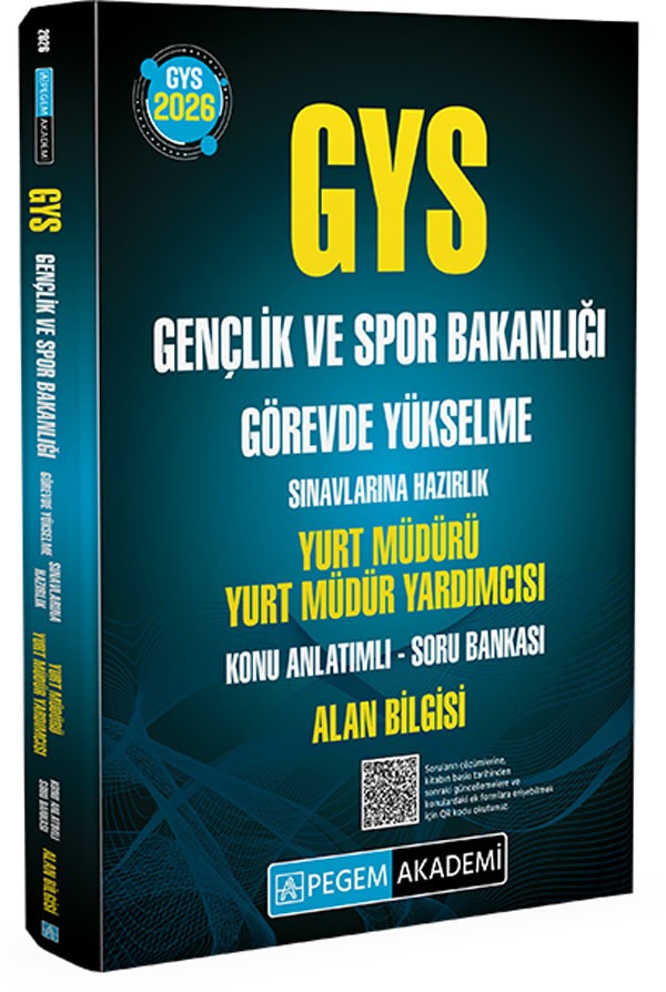 2026 GYS Gençlik ve Spor Bakanlığı Görevde Yükselme Sınavlarına Hazırlık Yurt Müdürü Yurt Müdür Yardımcısı Konu Anlatımlı Soru Bankası Alan Bilgisi
