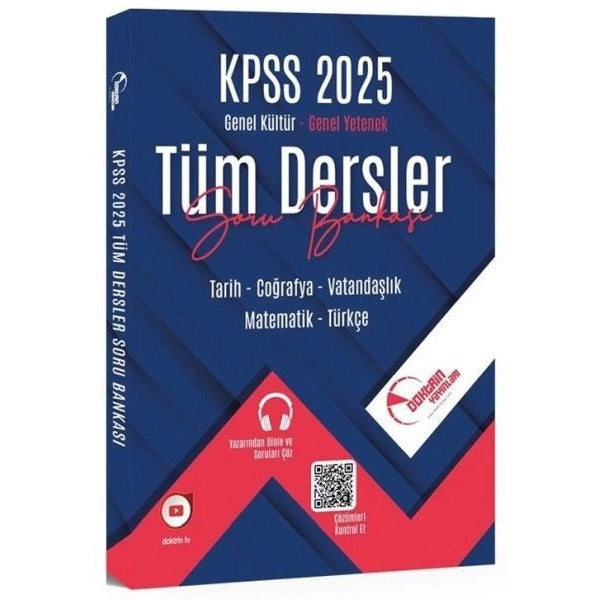 2025 KPSS Lisans Genel Kültür Genel Yetenek Tüm Dersler Tek Kitap Soru Bankası