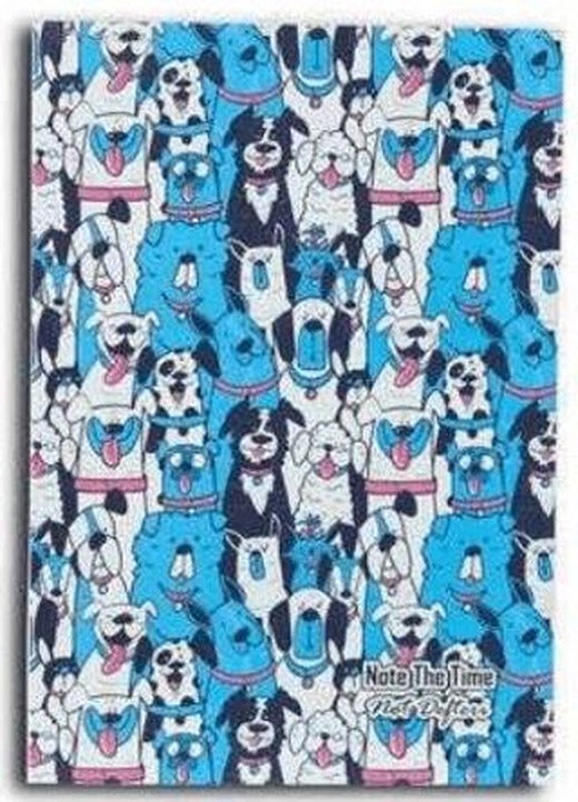 Blue Dogs Patterns Not Defteri | Note The Time