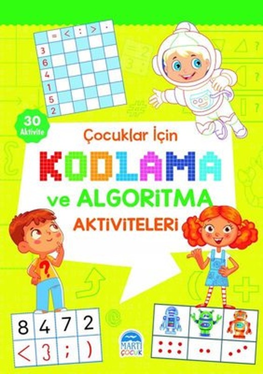 Çocuklar için Kodlama ve Algoritma Aktiviteleri - Yeşil | Martı Yayınları