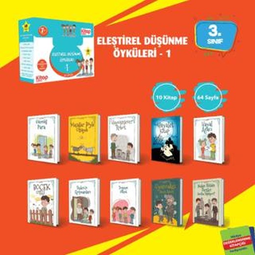 Eleştirel ve Yaratıcı Düşünme Öyküleri - 1 (10 Kitap - Etkinlik Testi - Değerlendirme Testi)