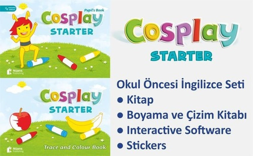 Cosplay Starter Okul Öncesi İngilizce Eğitim Seti | Nüans (İnce Kapak)