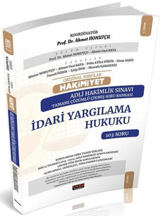 HAKİMİYET Adli Hakimlik İdari Yargılama Hukuku Çıkmış Soru Bankası | Savaş Yayınevi (Ciltsiz)