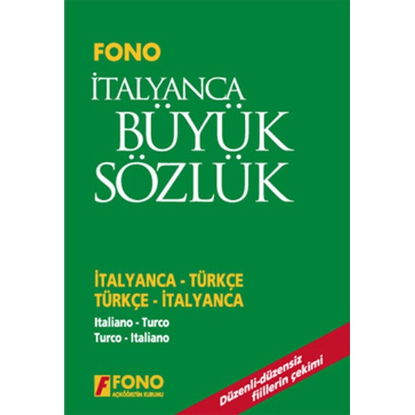 İtalyanca/Türkçe - Türkçe/İtalyanca Büyük Sözlük | Fono Yayınları (Ciltli)
