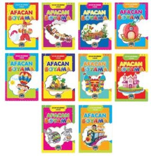 Afacan Boyama (10 Kitap Takım)