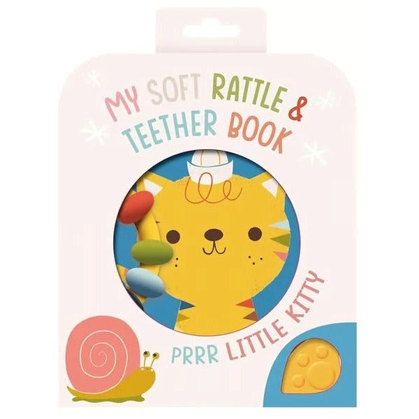 My Soft Rattle and Teether: Purr! Cat | Yoyo Books (Ciltli)