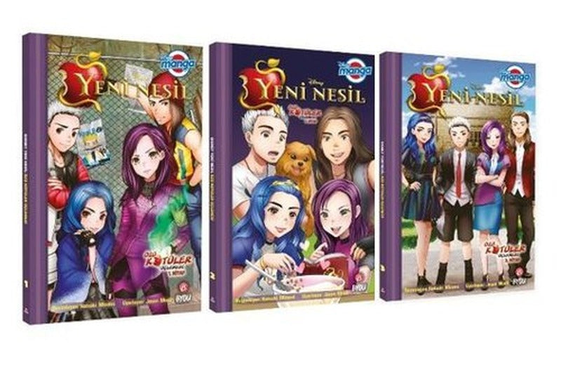Disney Manga Yeni Nesil Özlü Kötüler Üçlemesi Seti - 3 Kitap Takım | Beta Byou (İnce Kapak)