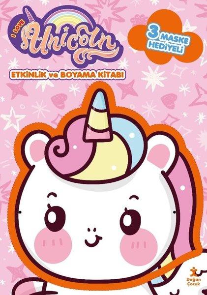 Unicorn Maskeli Boyama ve Etkinlik Kitabı | Doğan Çocuk (İnce Kapak)  - Resim 1