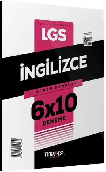 2025 LGS 1.Dönem Konuları İngilizce 6 Deneme | Marka Yayınları (İnce Kapak)  - Resim 1