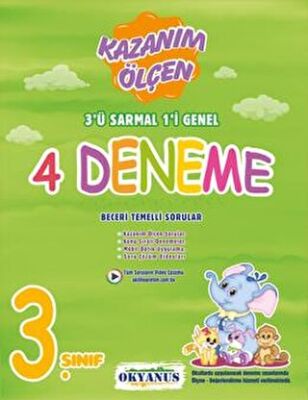 3. Sınıf 4'lü Deneme - Fatma Mert kitap kapağı