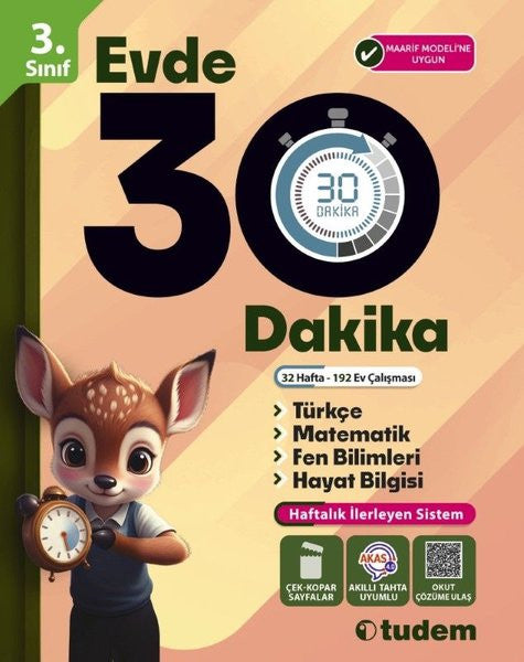 3. Sınıf Evde 30 Dakika - Kolektif kitap kapağı
