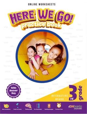 ONburda Yayınları 3. Sınıf Here We Go Practice Book - Kolektif kitap kapağı