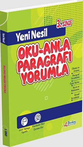 Berkay Yayıncılık 3. Sınıf Oku - Anla Paragrafı Yorumla - Kolektif kitap kapağı