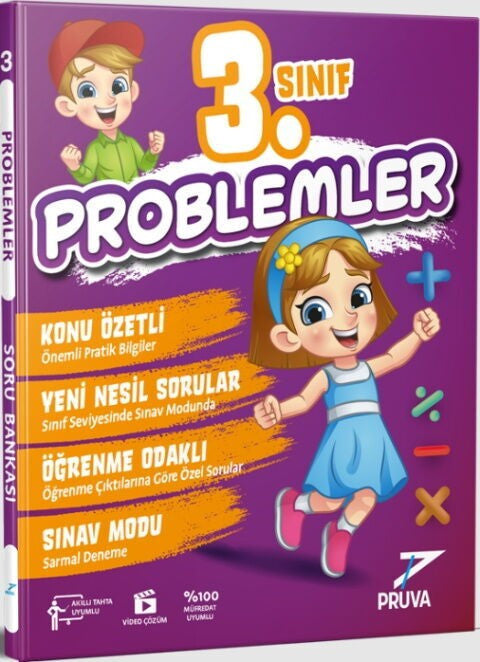 3. Sınıf Problemler Soru Bankası Pruva Akademi kitap kapağı