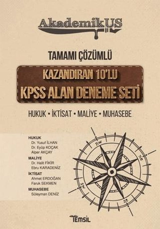 Akademikus KPSS Alan Deneme Seti | Temsil Kitap (Ciltsiz)