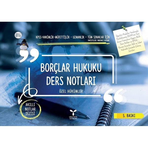 Borçlar Hukuku Ders Notları | Umuttepe Yayınları (Ciltsiz)