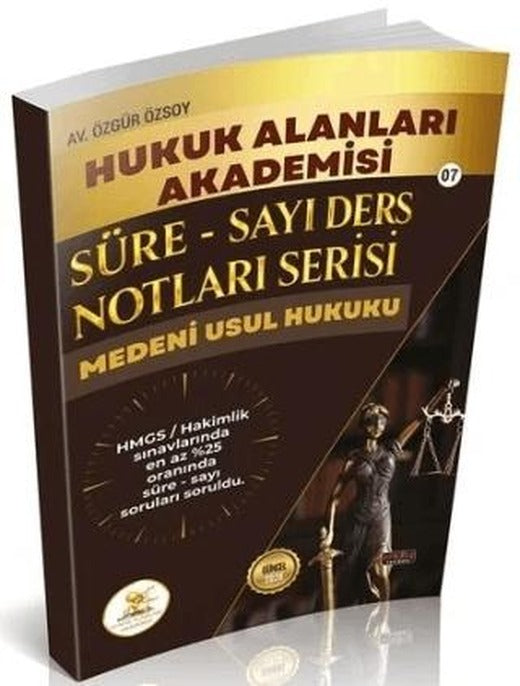 HUKAL 2026 HMGS Hakimlik Medeni Hukuk Süre-Sayı Ders Notları | Savaş Yayınevi (Ciltsiz)