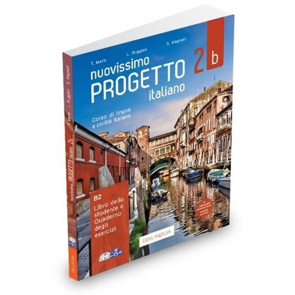 Nuovissimo Progetto İtaliano - 2B B2 Libro dello Studente e Quaderno degli Esercizi | Edilingua (İnce Kapak)