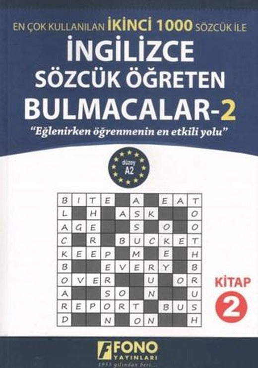 İngilizce Sözcük Öğreten Bulmacalar 2 | Fono Yayınları (Ciltsiz)