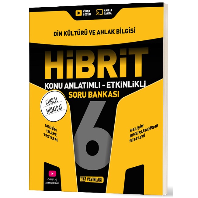 6. Sınıf Hibrit Din Kültürü ve Ahlak Bilgisi Soru Bankası | Hız Yayınları (İnce Kapak)