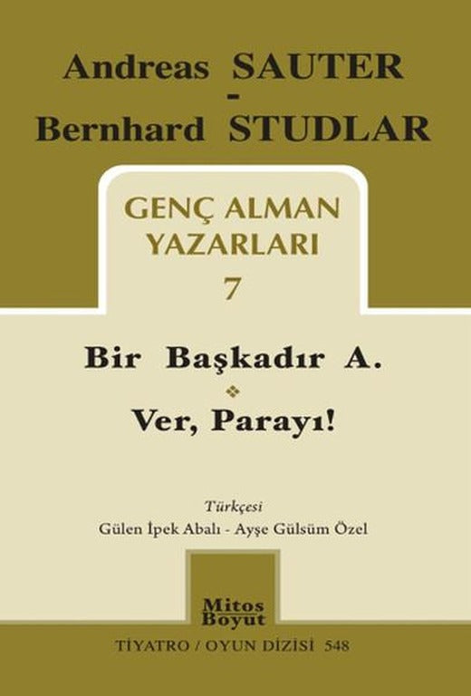 Genç Alman Yazarları - 7 | Mitos Boyut Yayınları - Tiyatro Oyun Dizisi (İnce Kapak)