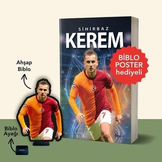 Kerem Aktürkoğlu - Sihirbaz Kerem - Biblo Poster Hediyeli | Flipper Yayıncılık