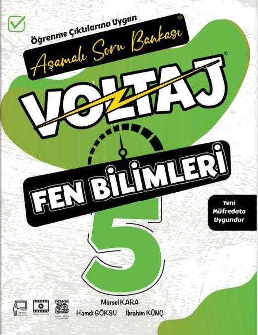 5.Sınıf Fen Bilimleri Voltaj Aşamalı Soru Bankası | Berkay Yayıncılık (İnce Kapak)