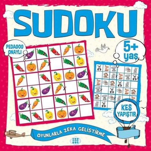 Çocuklar İçin Sudoku - Kes - Yapıştır 5+Yaş | Dokuz Yayınları