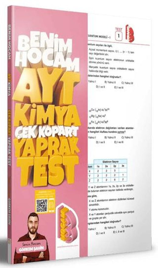 AYT Kimya Çek Kopar Yaprak Test | Benim Hocam Yayınları (Ciltsiz)