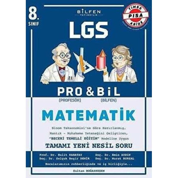 8.Sınıf Pro&Bil Matematik Soru Bankası | Bilfen Yayınları (İnce Kapak)
